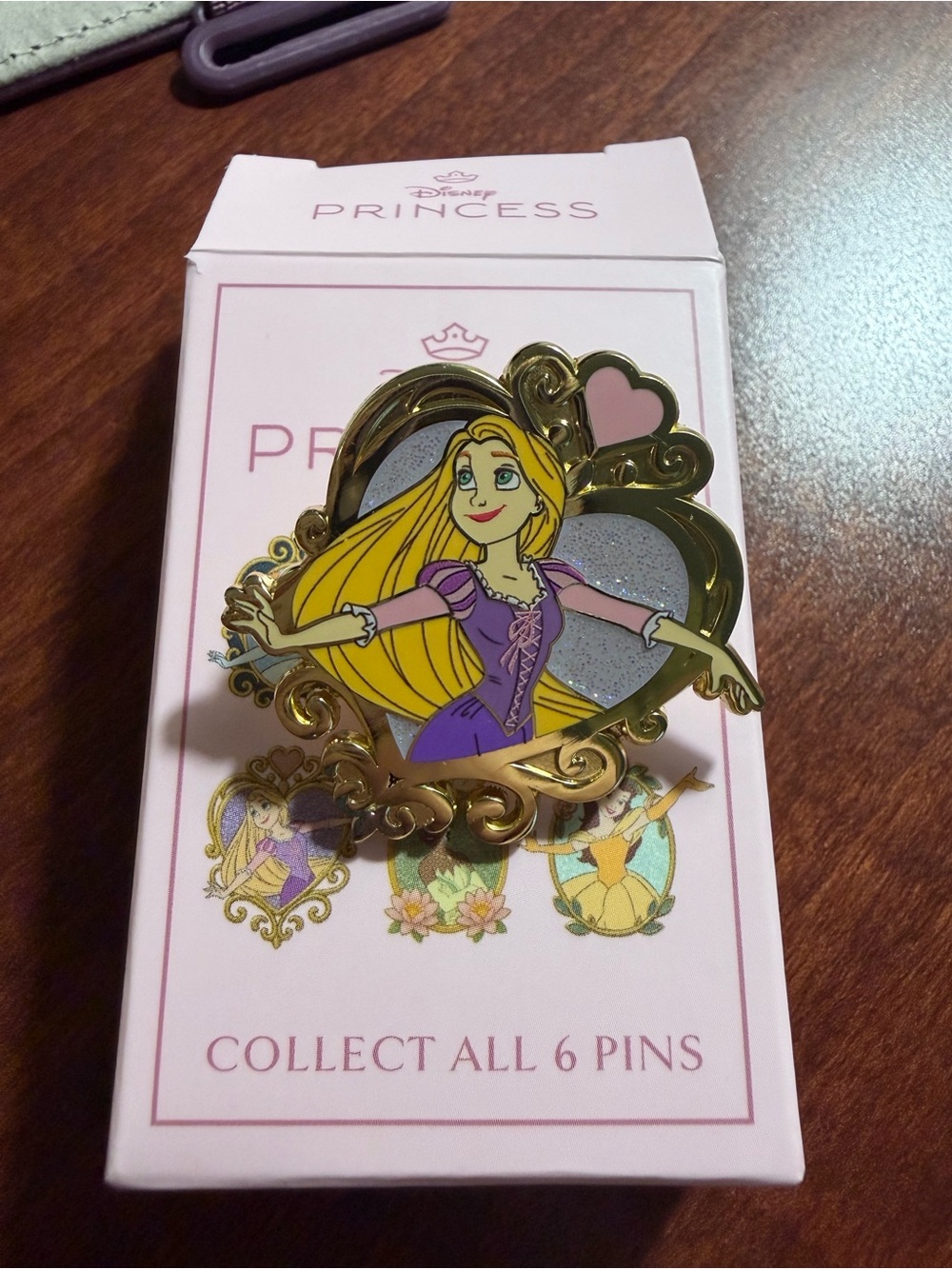 Disney Princess Rapunzel  heart with Purple and Pink Accents